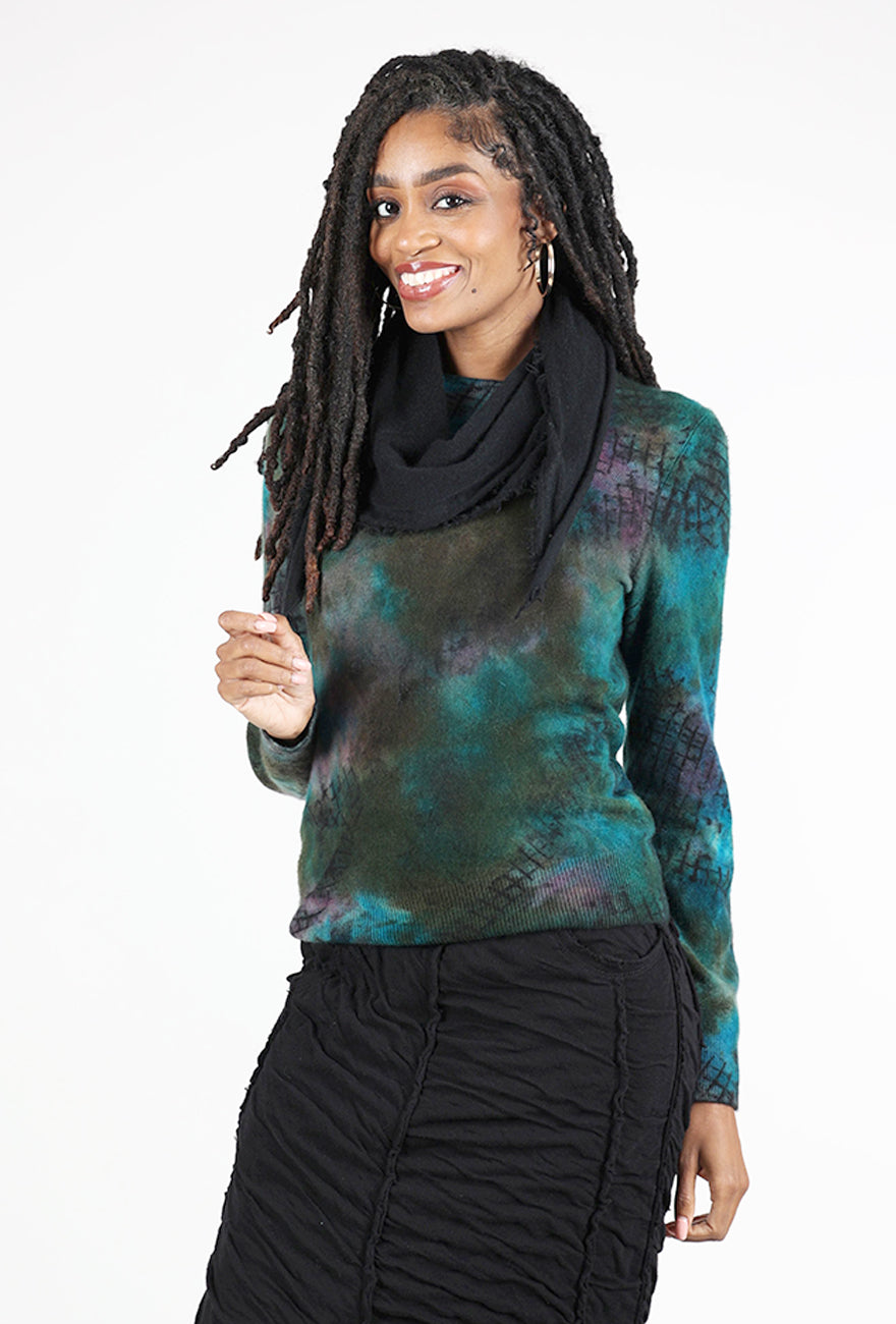 Grisal Love Mini Cashmere Scarf, Black 