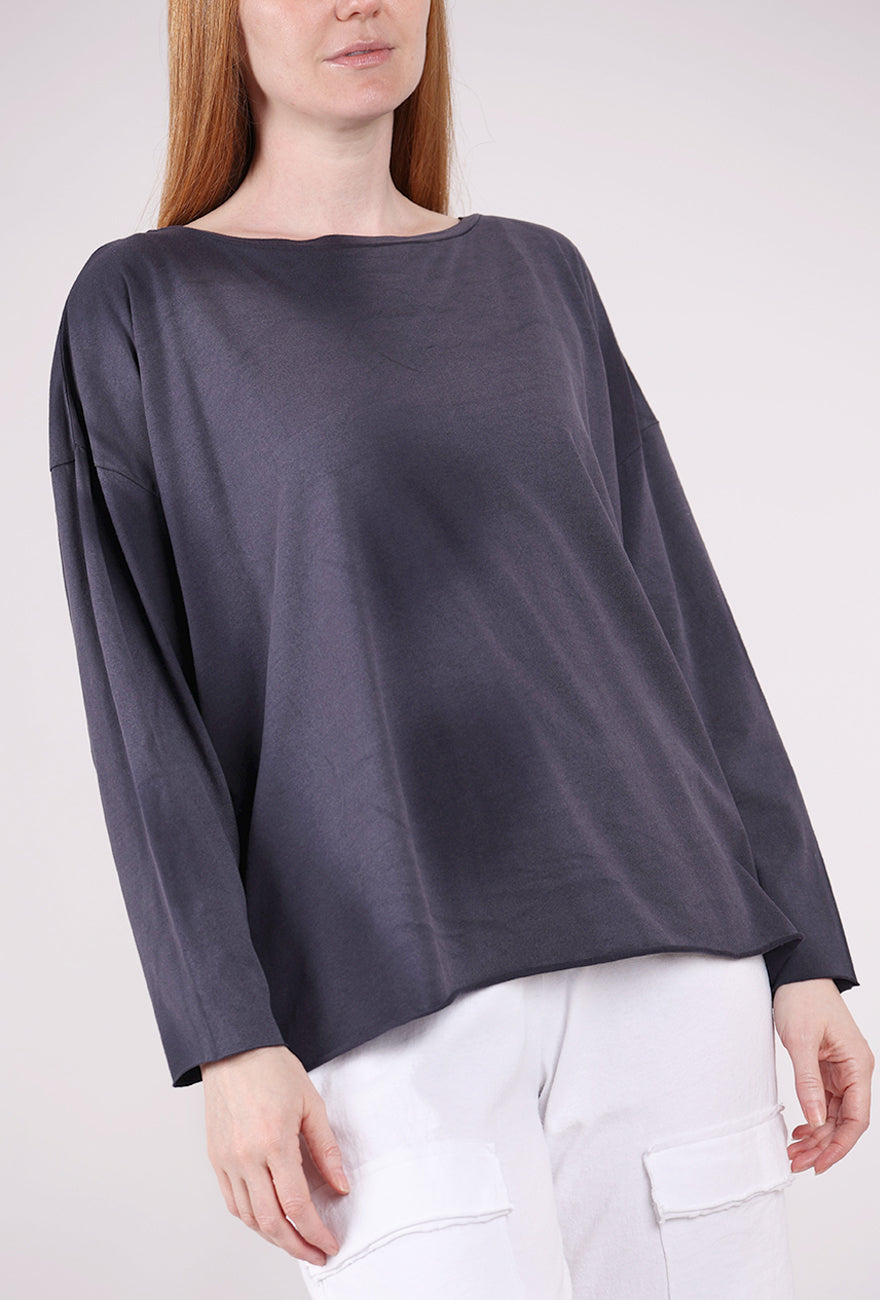 Planet Overdyed Boxy Tee, Midnight 