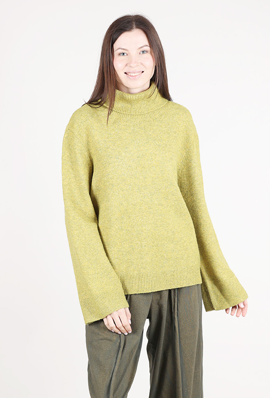 Grade & Gather Slouchy Terri Tneck, Citron 