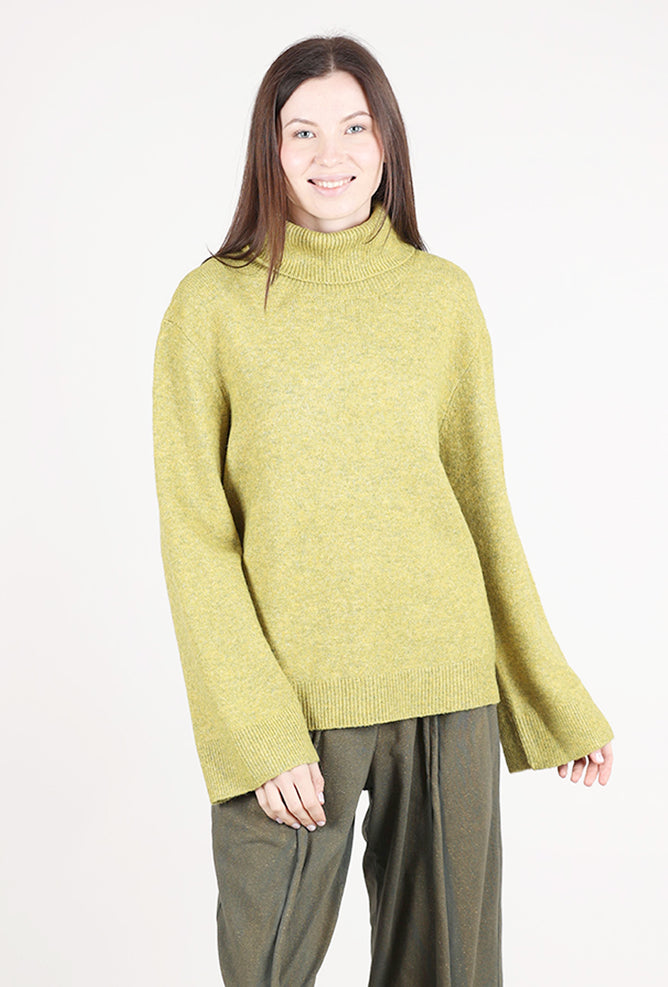 Grade & Gather Slouchy Terri Tneck, Citron 