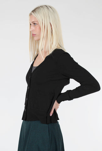 Wilt Crop Boxy Pocket Cardie, Black 