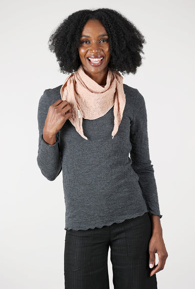 By Basics Bubble Wool Kerchief, Nude 