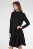 M Made in Italy Ponte Tuck Dress, Black 