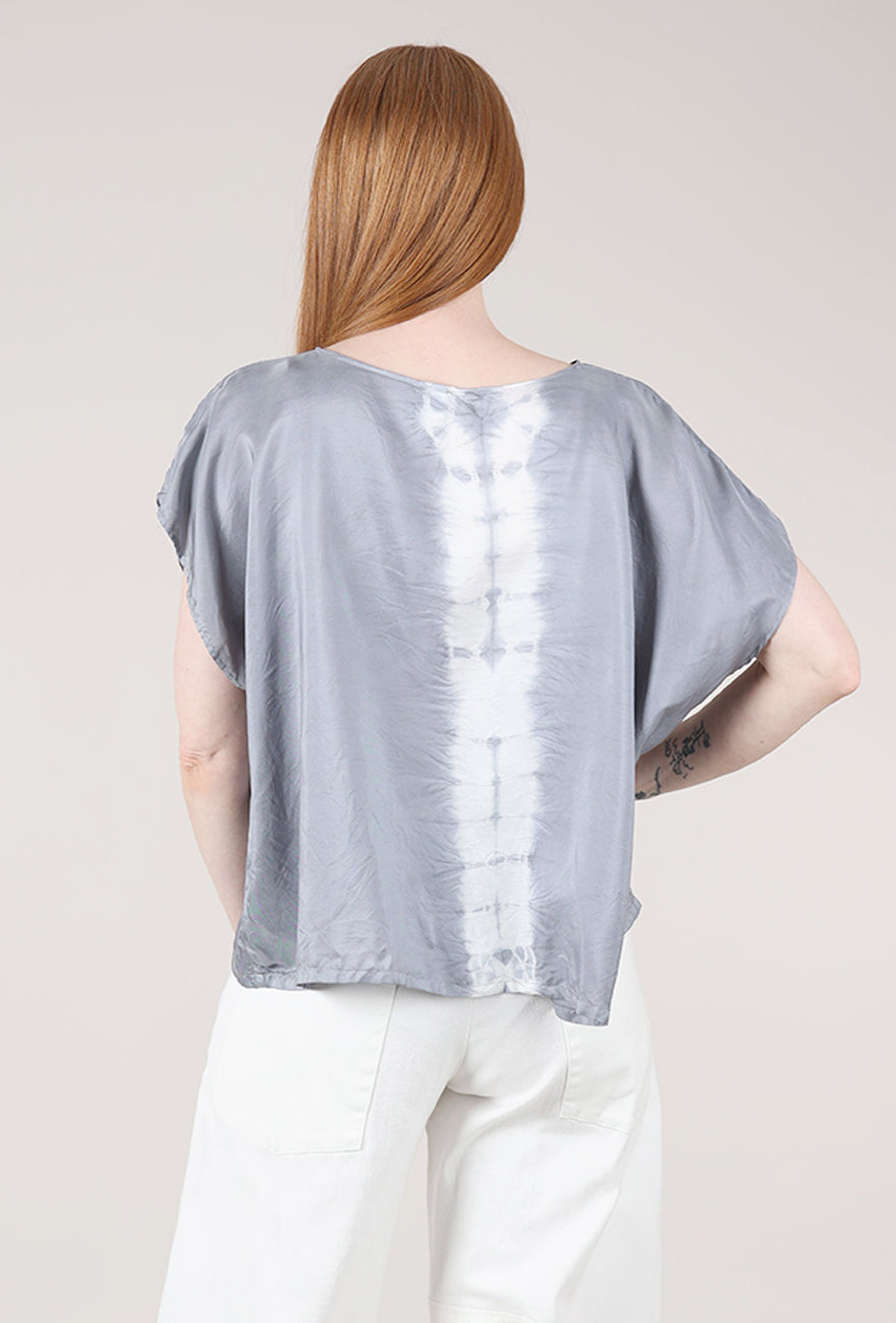 Artists & Revolutionaries Gaia Shibori Top, Pewter 