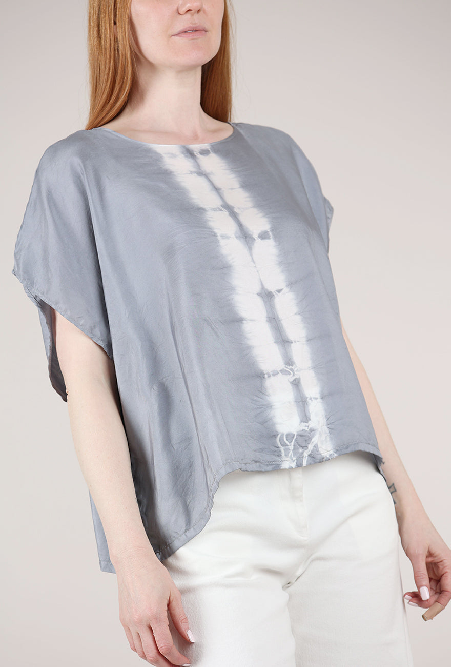 Artists & Revolutionaries Gaia Shibori Top, Pewter 