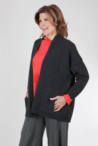 Bibico Eve Coat Cardigan, Charcoal 