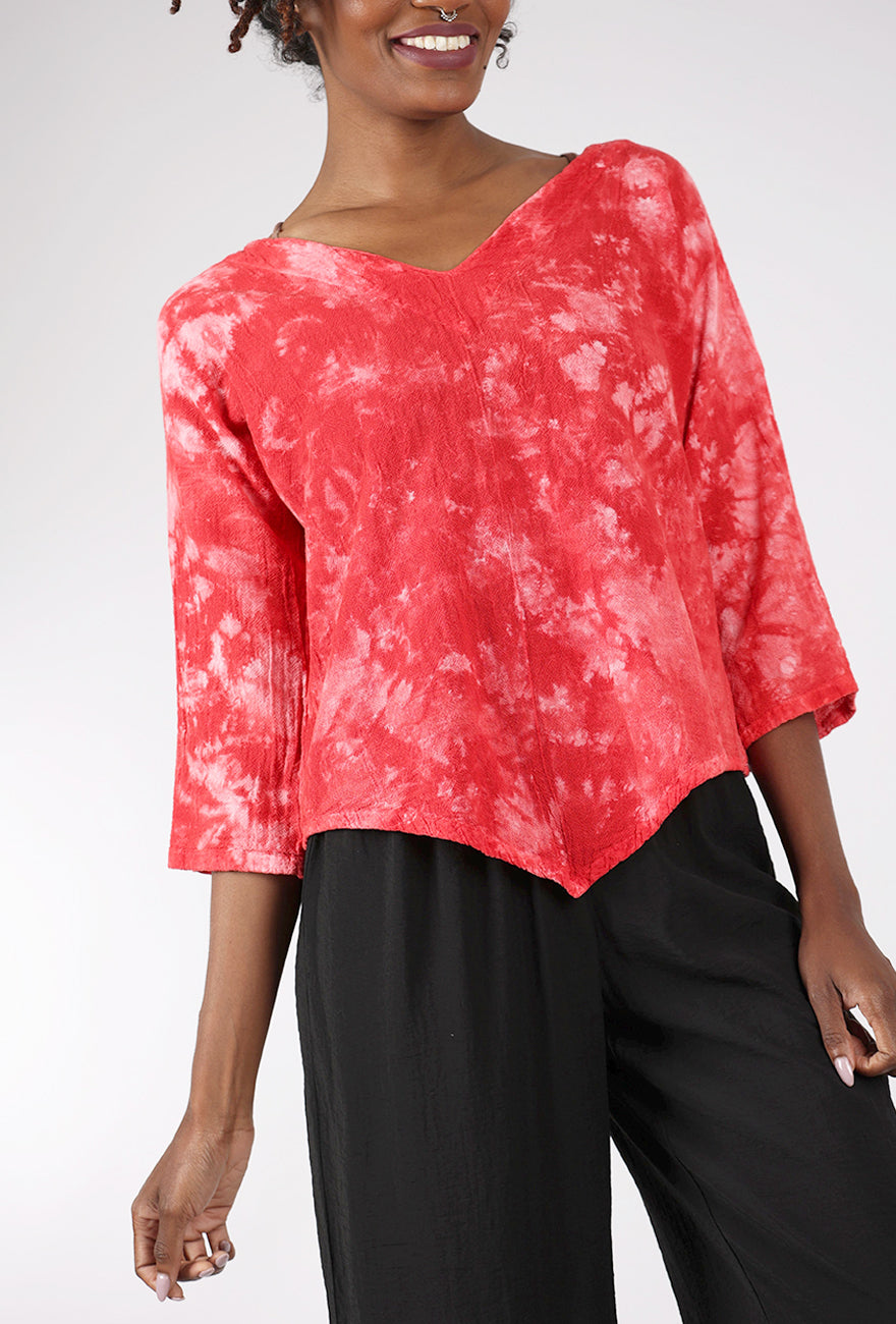 Oh My Gauze Lynn Top, Washed Fire 
