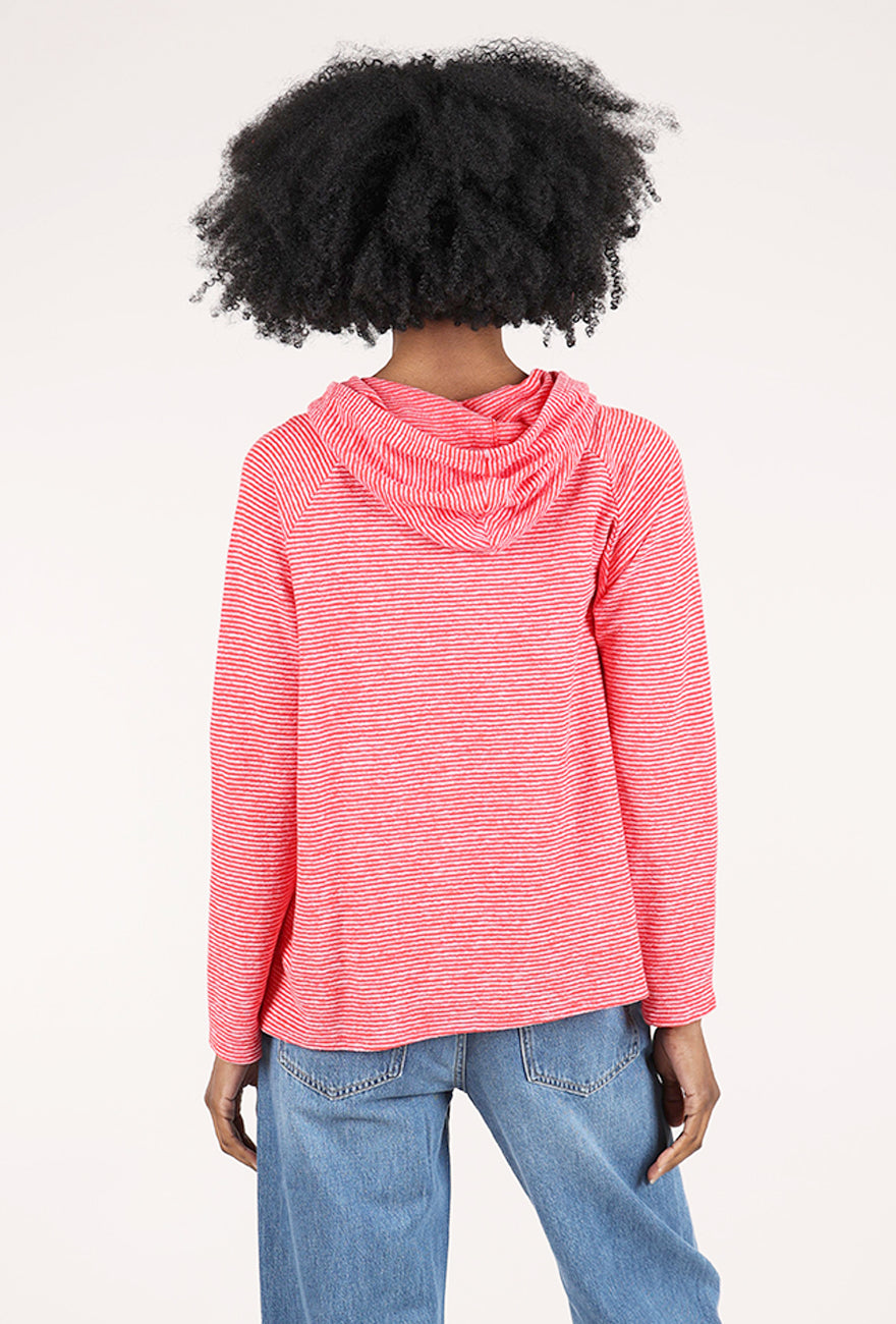 Habitat Pasadena Stripe Sunrise Pullover, Tomato 