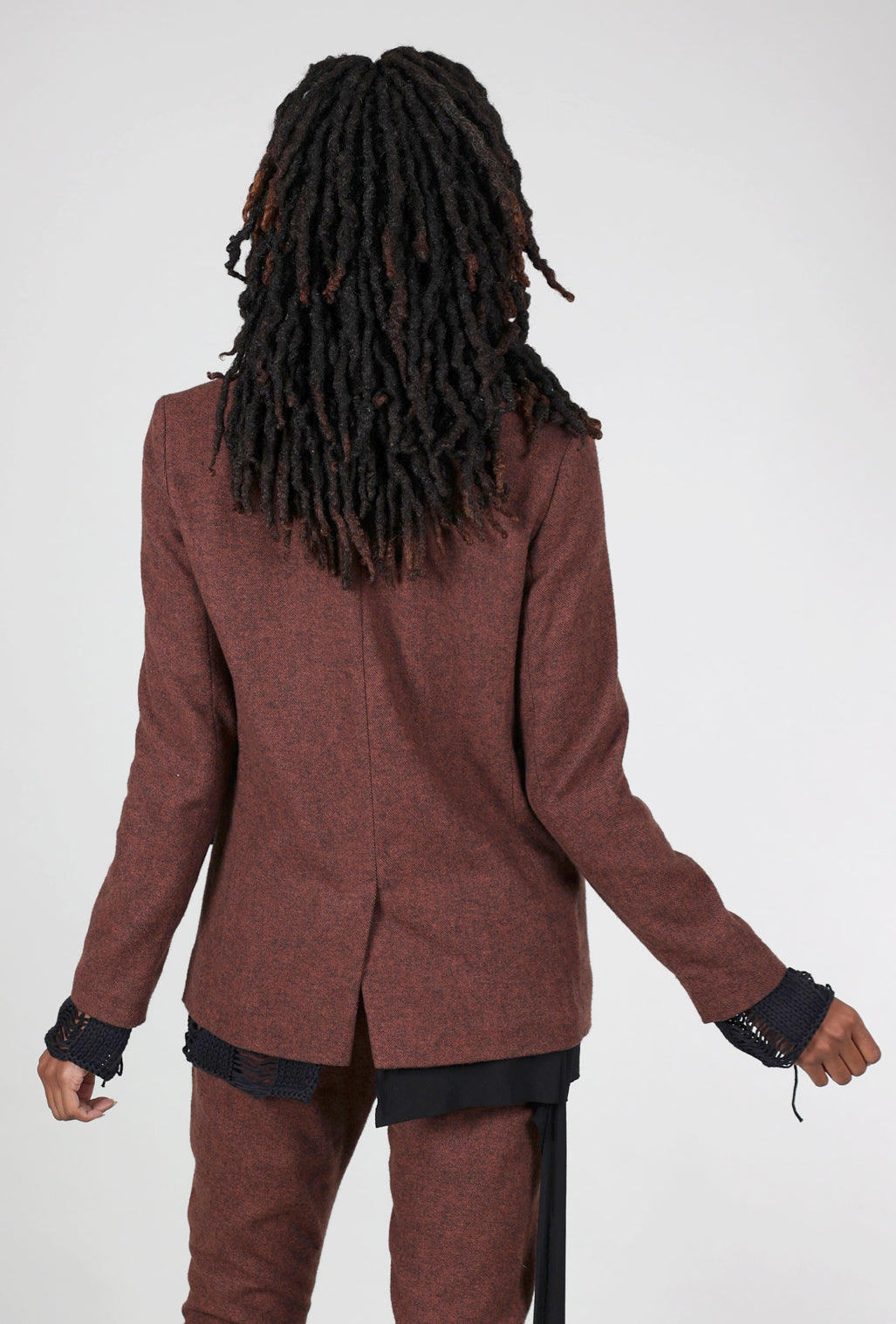 Studio B3 Smith Flannel Jacket, Dark Terracotta 