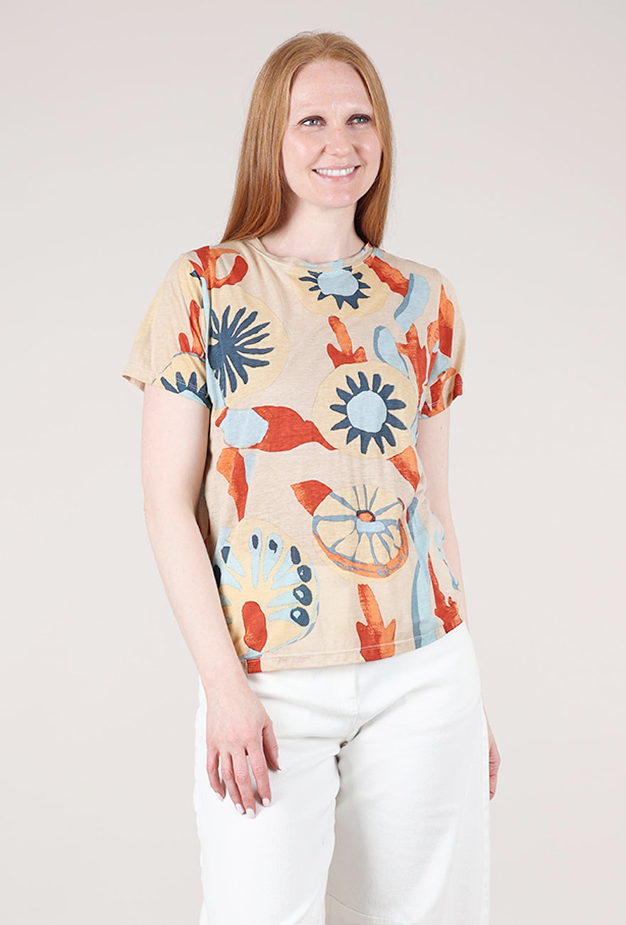 Bel Kazan Mika Tee, Cream Velora 