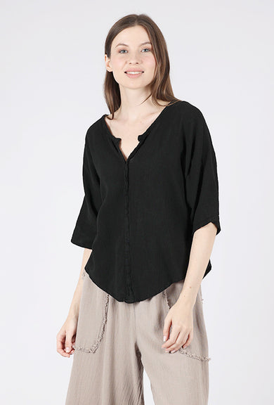 Oh My Gauze Tiny Top, Black 