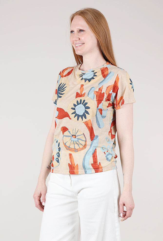 Bel Kazan Mika Tee, Cream Velora 