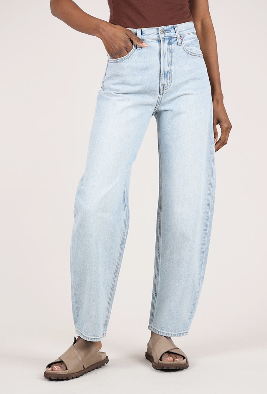 Pistola Wes High Rise Barrel Denim, Waves 