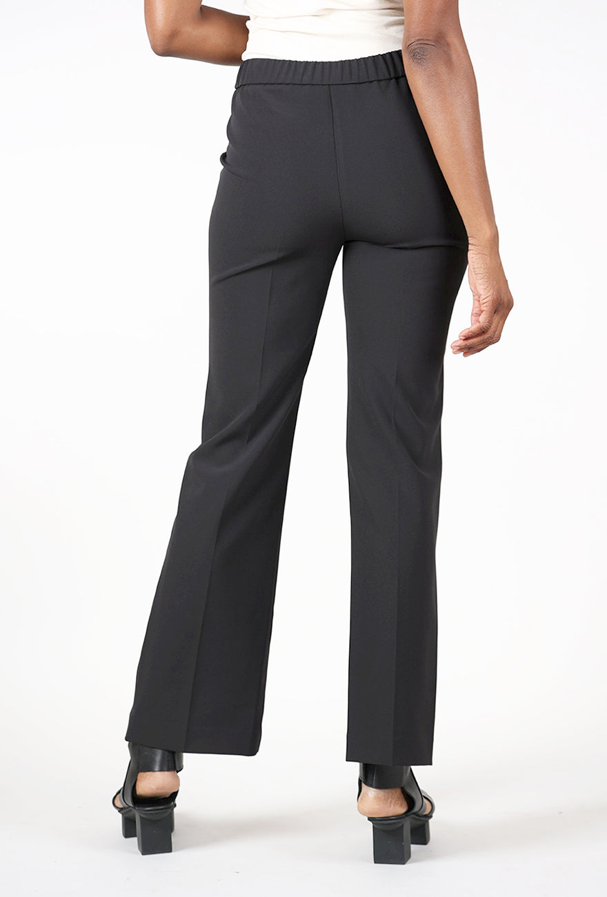 Wide Crepe Pant, Black Angle 3