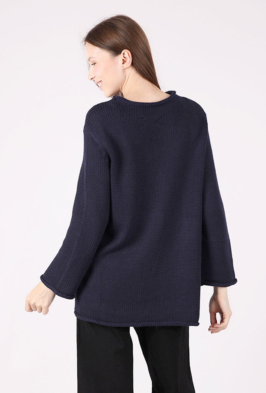 Olivia by Habitat Statement Jigsaw Pullover, Navy 