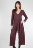 Mata Traders Rita Rib Knit Jumpsuit, Eggplant 