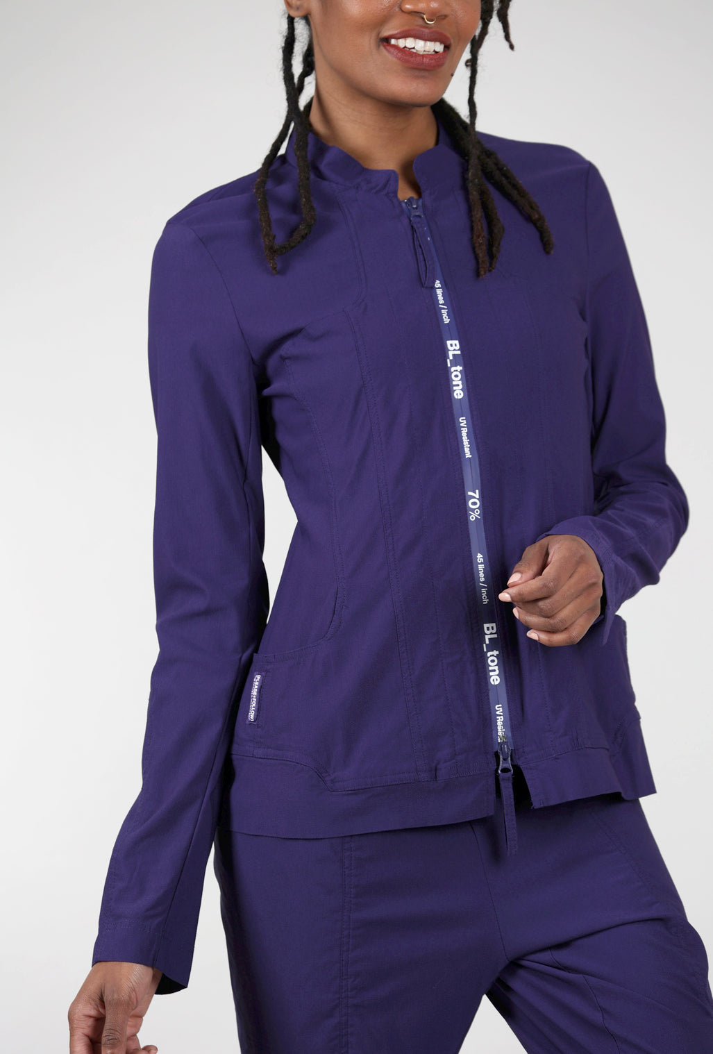 Rundholz Twill Tech Sleek Jacket, Azure 