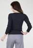 Margaret O'Leary Felicia Ribbed Crew, Navy 
