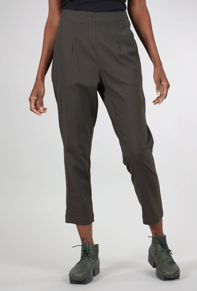 Rundholz Textured Cotton Taper Trouser, Jungle 