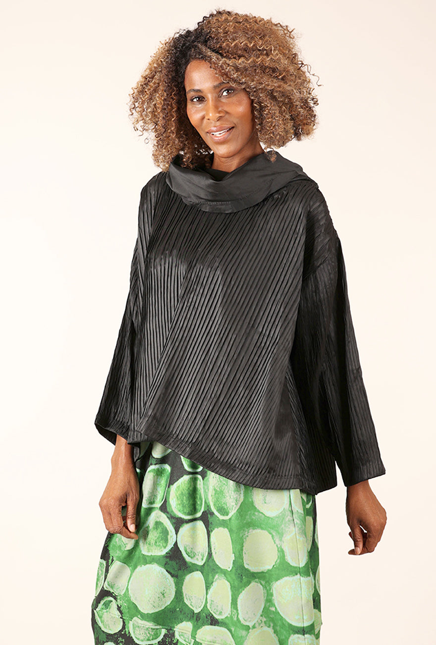 M Square Jubilee Cowl Top , Black 