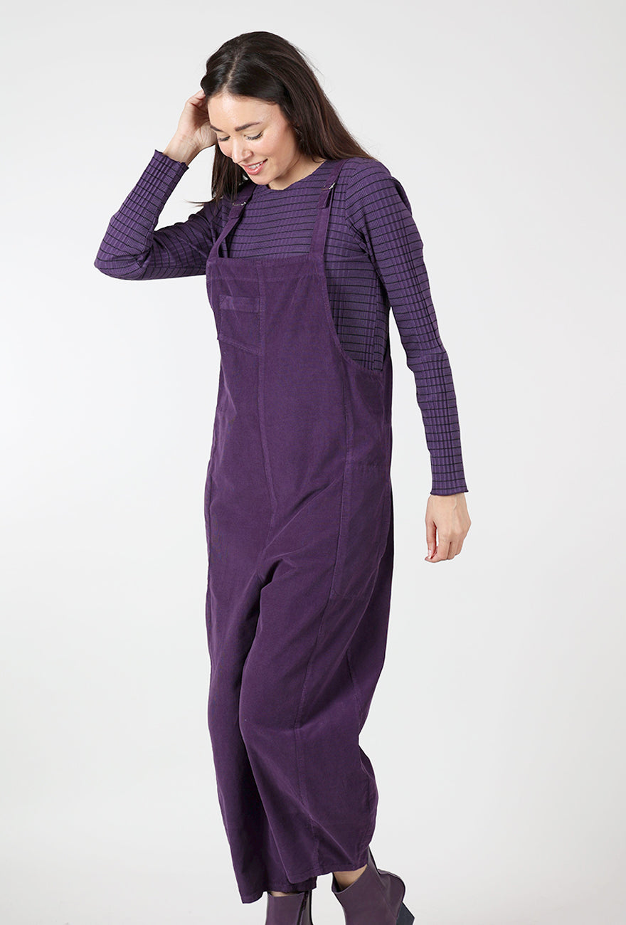Baby Cord Jumpsuit, Mulberry Angle 3