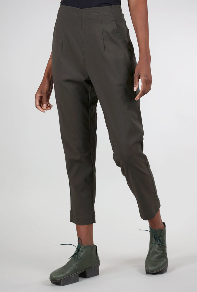 Rundholz Textured Cotton Taper Trouser, Jungle 