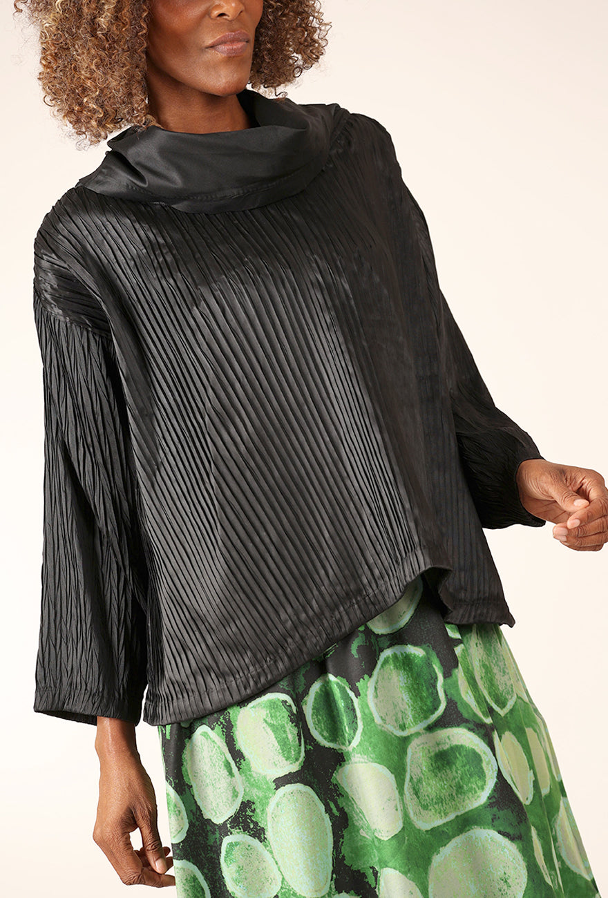 M Square Jubilee Cowl Top , Black 