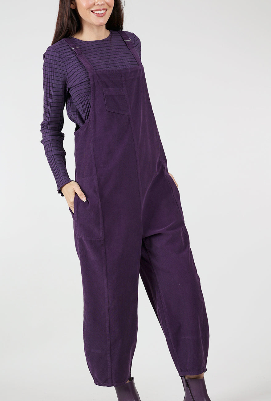 Baby Cord Jumpsuit, Mulberry Angle 6