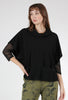 Fenini Fleece Roll-Neck Vest, Black 
