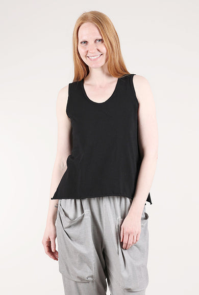 Cynthia Ashby Slim Knit Tank, Black 