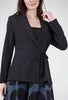 Estelle & Finn Crepe Tie Jacket, Black 