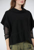 Fenini Fleece Roll-Neck Vest, Black 
