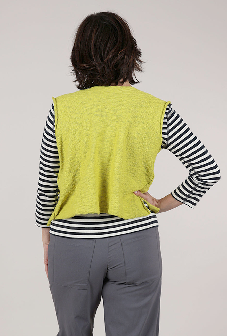Paper Temples Babs Sweater Tank, Chartreuse 