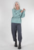 Mystree Helix Woven Sweater, Seafoam 