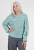 Mystree Helix Woven Sweater, Seafoam 