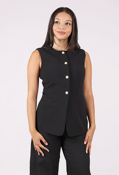 Favorite Daughter The Checking In Top, Black 