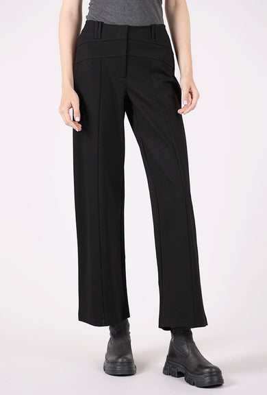 Olivia by Habitat Ponte Wide Leg Pant, Black 