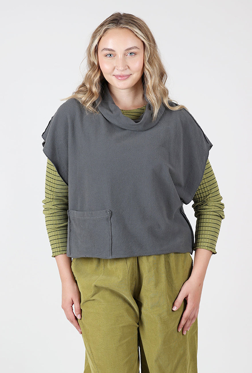 Fleece Cowl Topper, Mocha