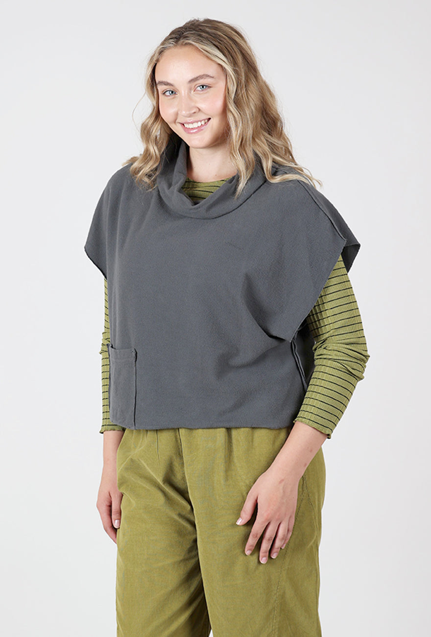 Fleece Cowl Topper, Mocha