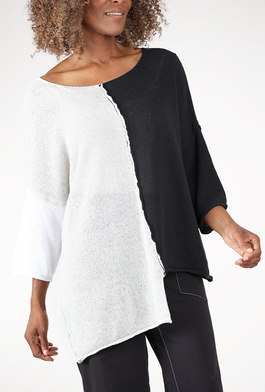 Frances Sweater, Black Mix