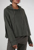 Rundholz French Terry Cropped Swing Hoodie, Jungle Solid 