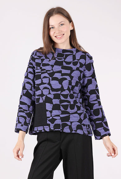 Olivia by Habitat Nouveau Knit Picasso Pullover, Dusk 