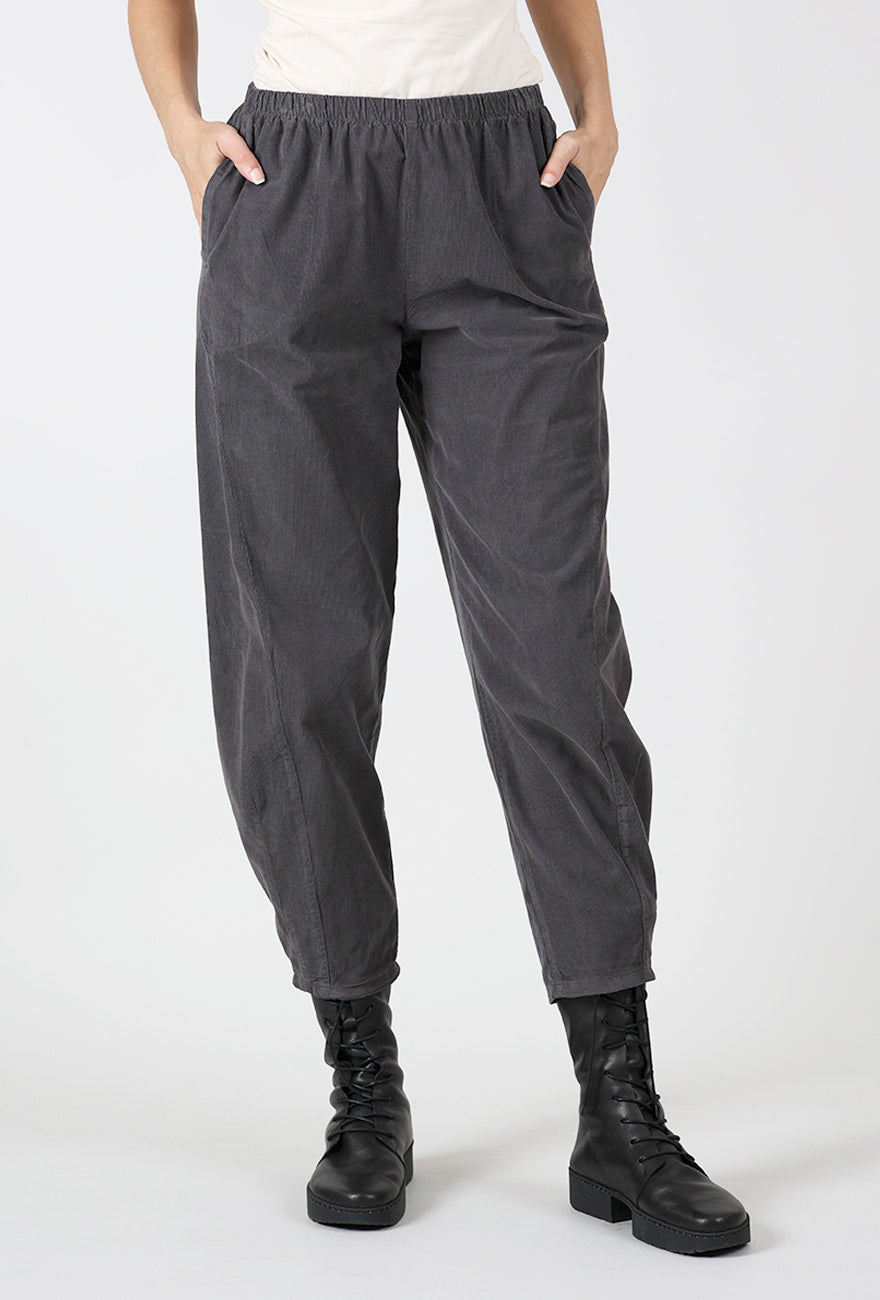Baby Cord Pleat Pants, Mocha