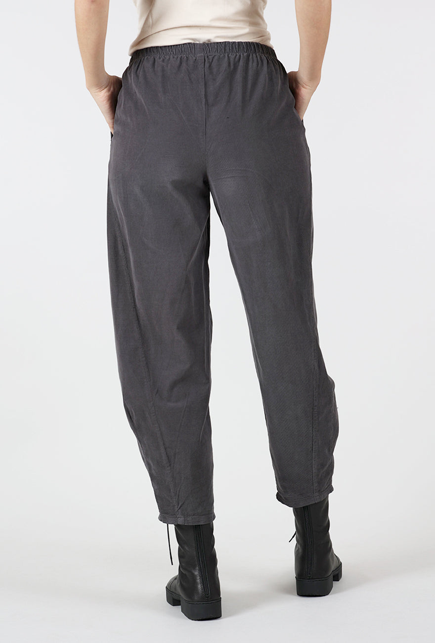 Baby Cord Pleat Pants, Mocha
