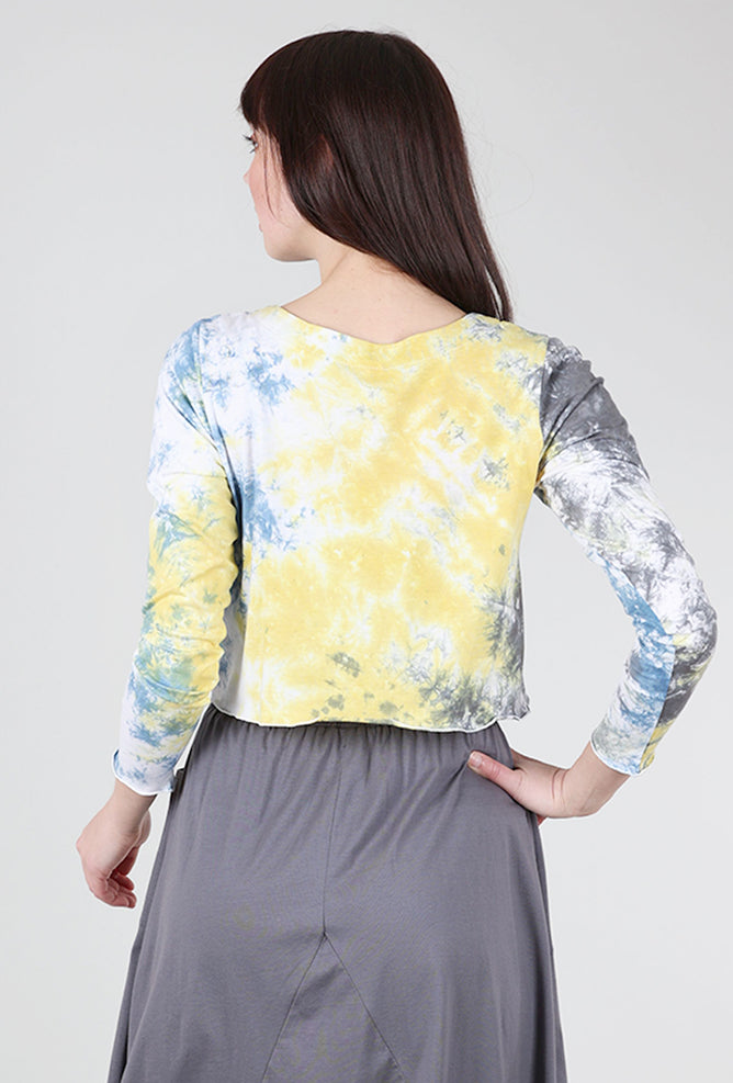 Flutter Tie-Dye Summer Cardie, Blue Multi 