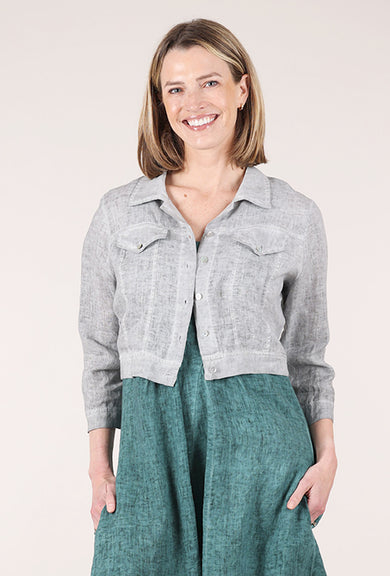 Linen 'Jean' Jacket, Sandstone