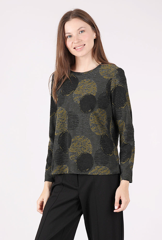 Olivia by Habitat Novelty Knits Spotlight Easy Top, Nutria 