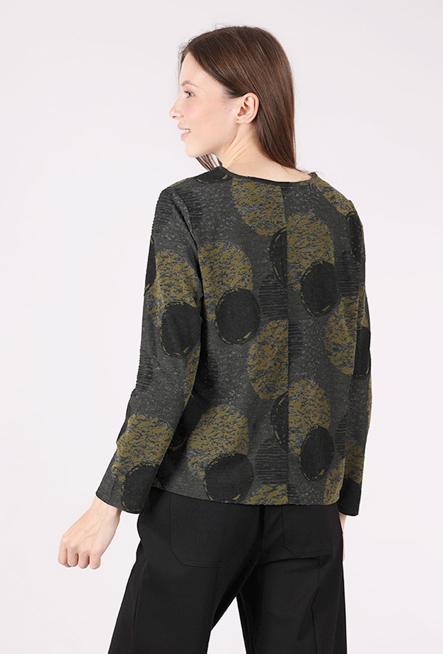 Olivia by Habitat Novelty Knits Spotlight Easy Top, Nutria 