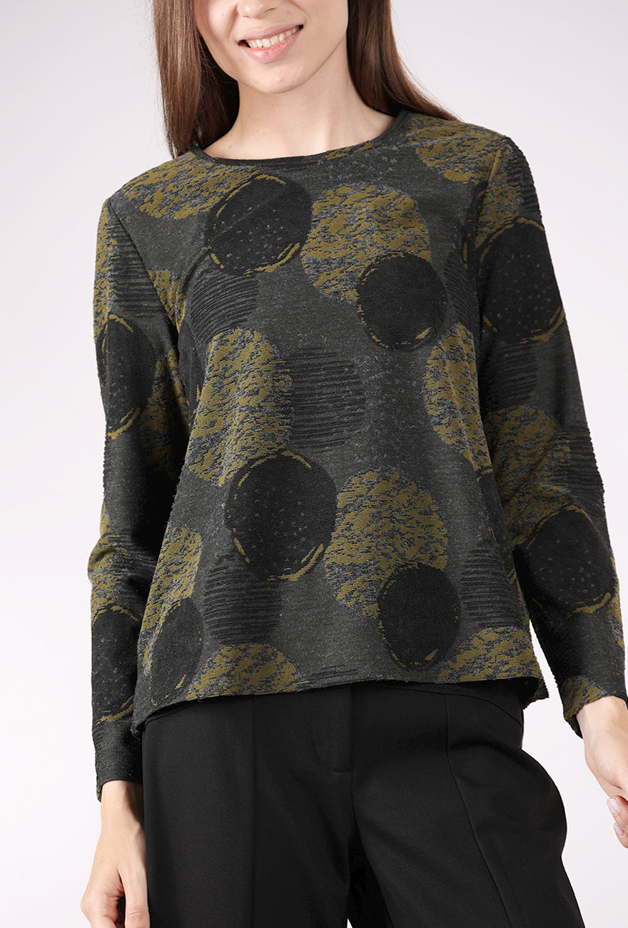 Olivia by Habitat Novelty Knits Spotlight Easy Top, Nutria 