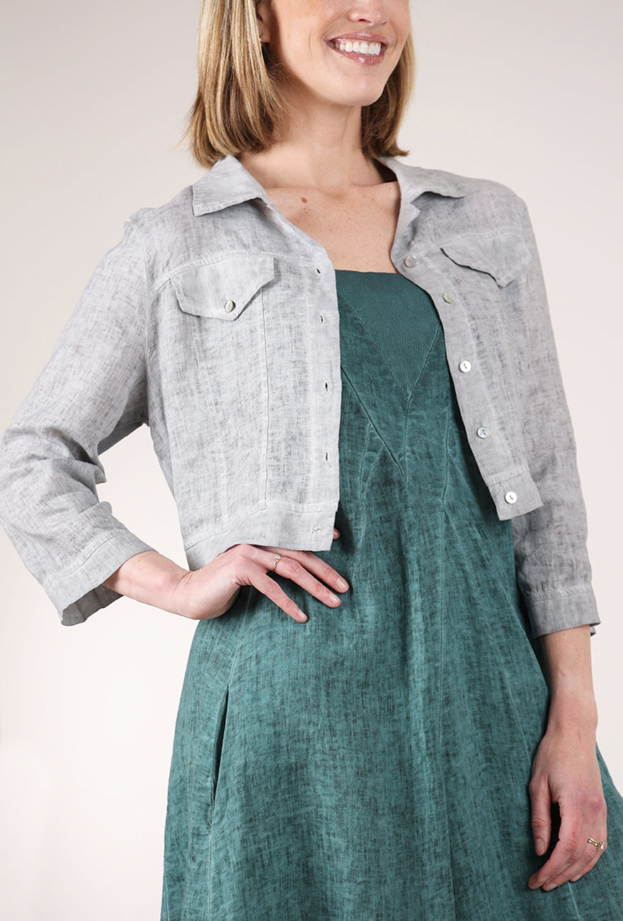 Linen 'Jean' Jacket, Sandstone